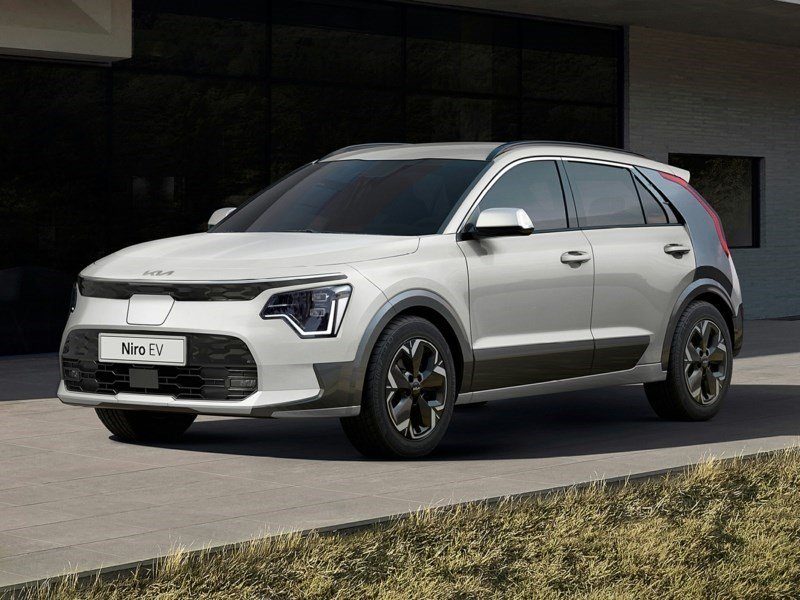2023 Kia Niro EV Limited w/Snow White Pearl & Grey Exterior OEM Shot 1