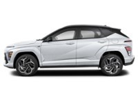 2025 Hyundai Kona 1.6T N Line Ultimate w/Two-Tone Roof Atlas White w/Abyss Black Roof  Shot 2