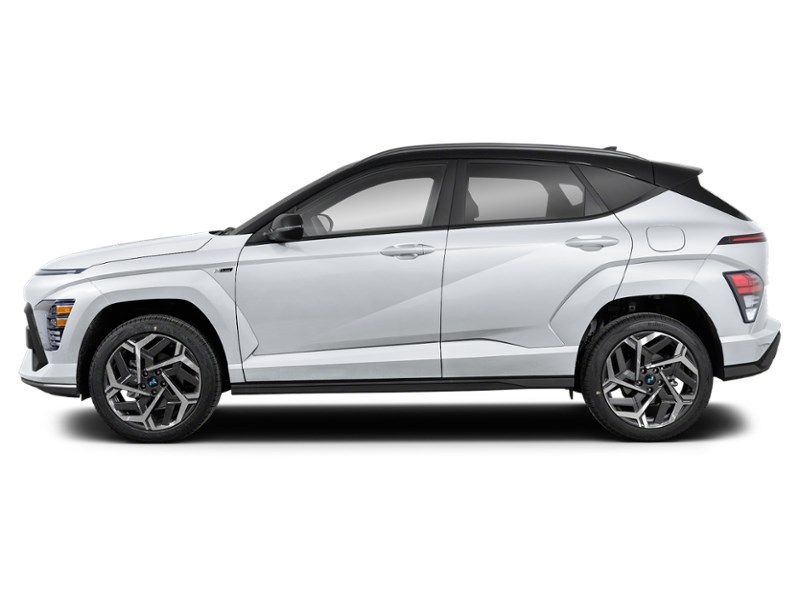 2025 Hyundai Kona 1.6T N Line Ultimate w/Two-Tone Roof Atlas White w/Abyss Black Roof  Shot 2