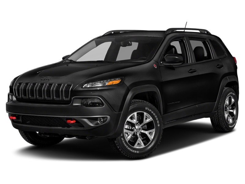 2017 Jeep Cherokee Trailhawk Diamond Black Crystal Pearl  Shot 1