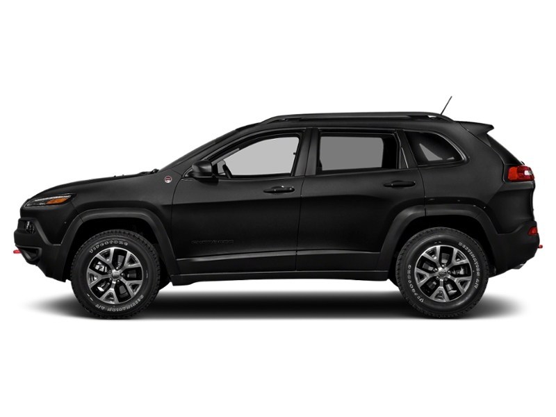 2017 Jeep Cherokee Trailhawk Diamond Black Crystal Pearl  Shot 3