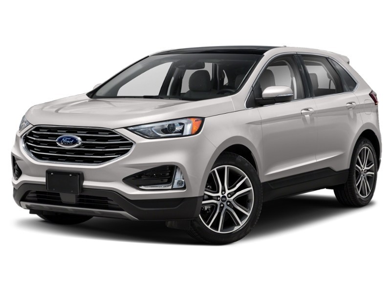 2019 Ford Edge Titanium White Platinum Metallic Tri-Coat  Shot 4