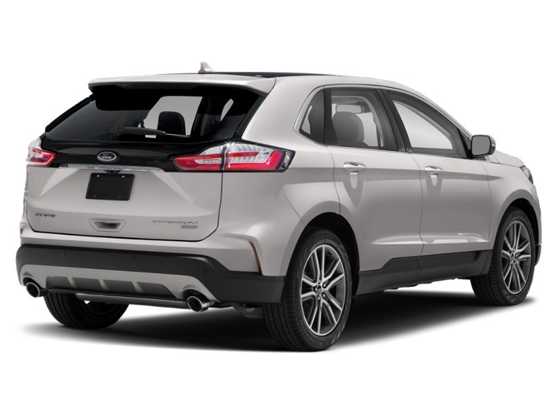 2019 Ford Edge Titanium White Platinum Metallic Tri-Coat  Shot 2