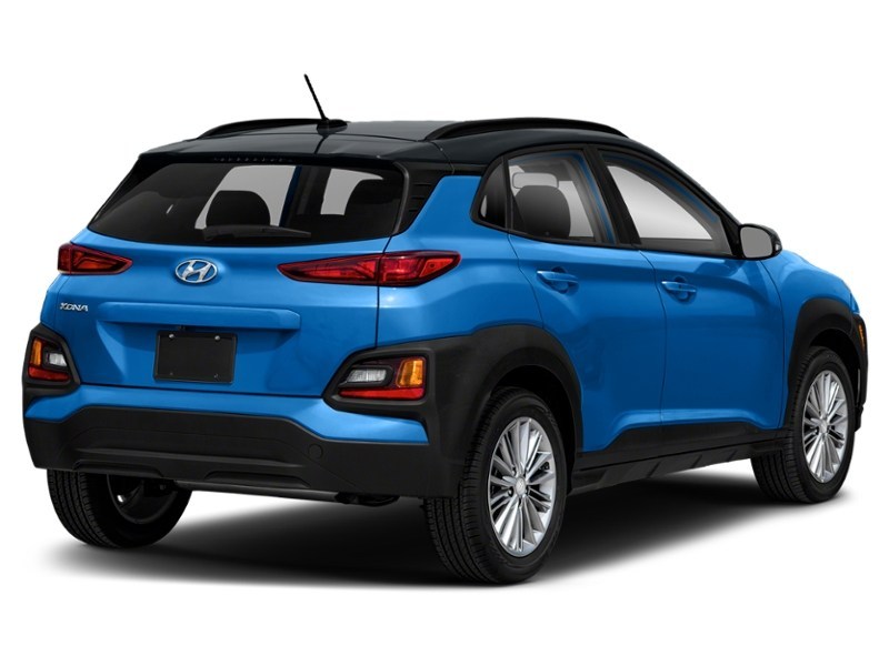 2021 Hyundai Kona 1.6T Trend w/Two-Tone Roof Blue Lagoon w/Dark Night Grey Roof  Shot 6